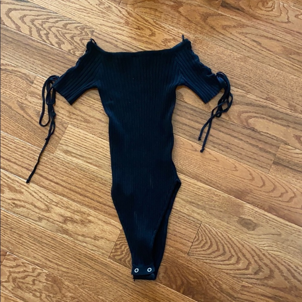 Lace-up body suit